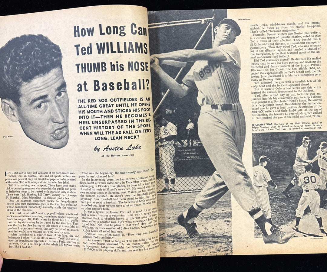 May 1952 Sport Life Magazine Larry Doby Cleveland Indians / Ted Williams Boston