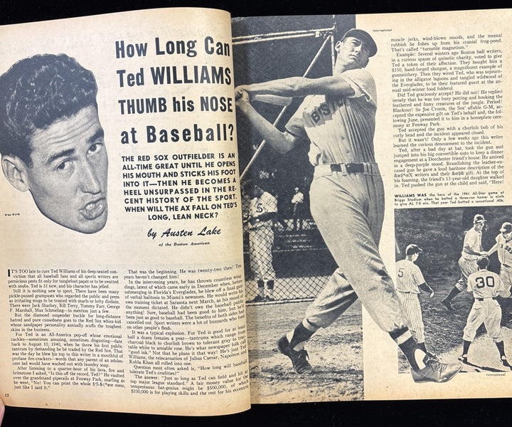 May 1952 Sport Life Magazine Larry Doby Cleveland Indians / Ted Williams Boston