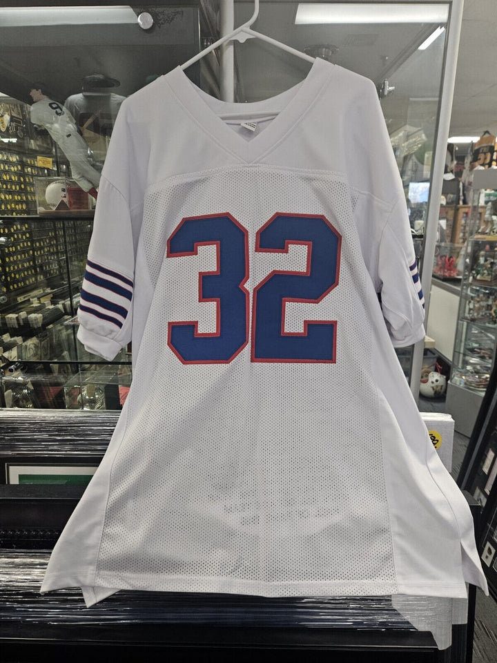 OJ Simpson Signed HOF Inscribed Buffalo Bills Stat Jersey JSA Holo