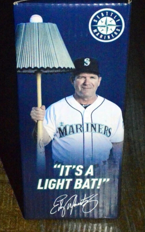 Edgar Martinez Seattle Mariners Root Sports Bobblehead Lamp Bat NIB