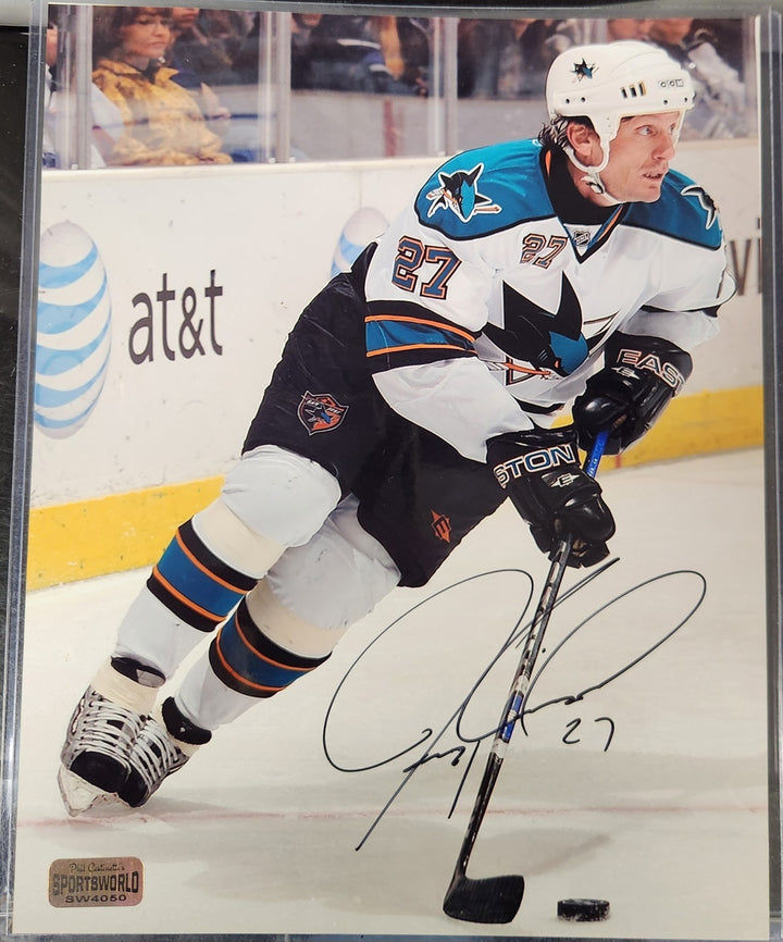 Jeremy Roenick Autographed 8x10 Photo San Jose Sharks HOF COA