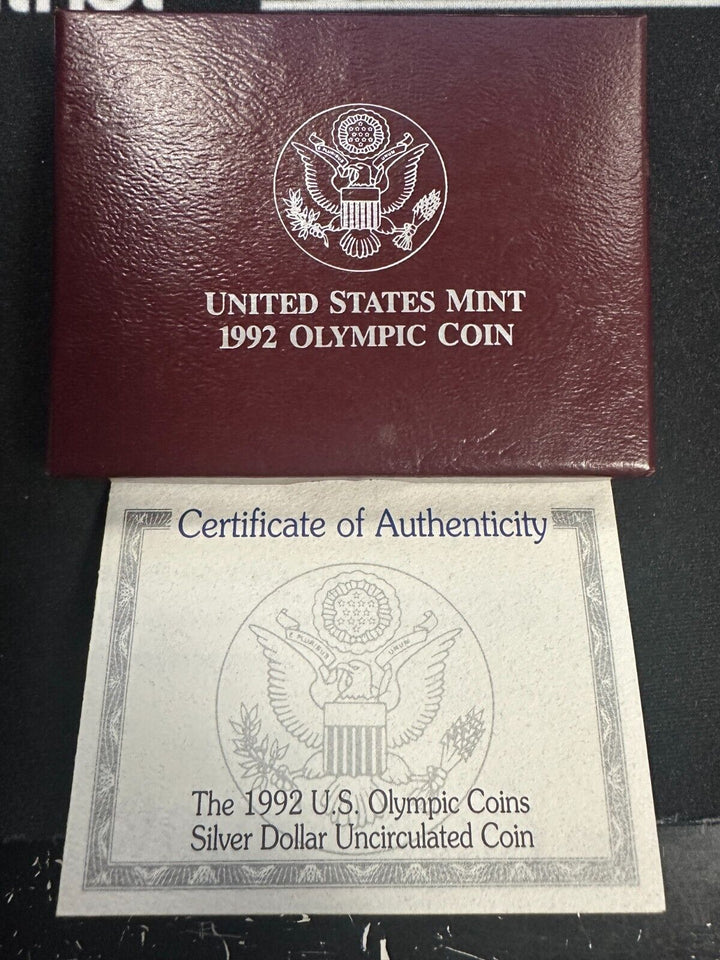 1992 US Olympic 90% Silver Dollar Nolan Ryan Uncirculated Proof Dollar