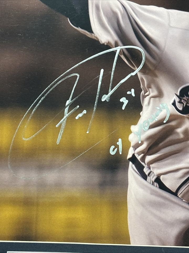 Felix Hernandez Signed With Cy Young Inscription Framed 11x14 JSA Seattle