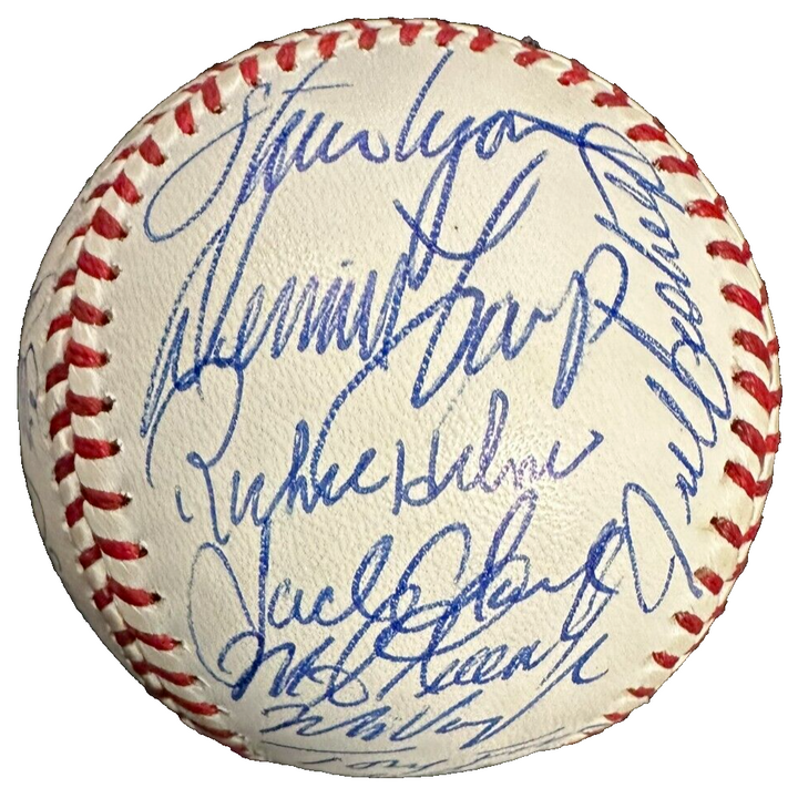 1991 Boston Red Sox Team Autographed Baseball Clemens Boggs Boddicker