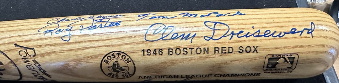 1946 American League Champions Boston Red Sox Signed Baseball Bat Pesky Doerr