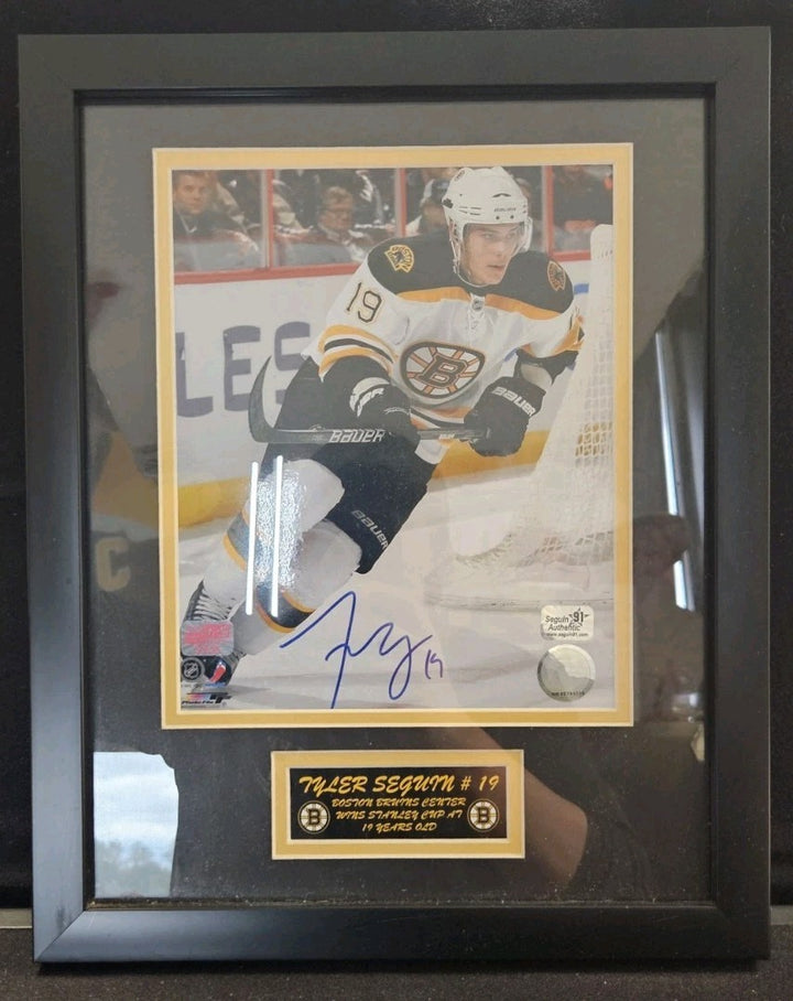 Tyler Seguin Signed Framed Boston Bruins 8x10 Photo COA