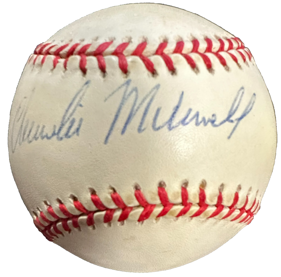 Charlie Maxwell Autographed American League Baseball Tigers & Red Sox