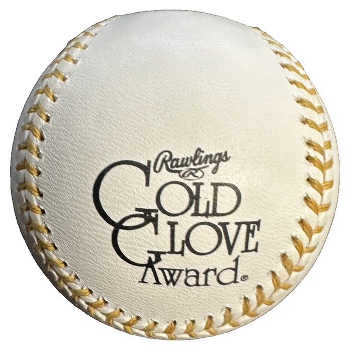 Fred Lynn Autographed Rawlings Gold Glove Baseball Red Sox W GG 75,78,80