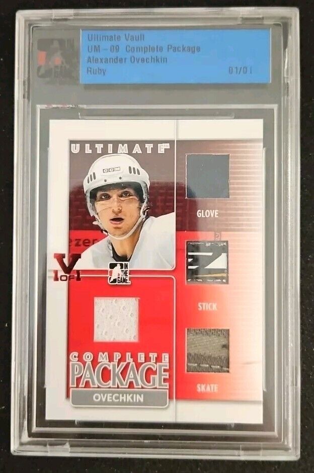 2009 Ultimate Vault UM-09 Complete Package Alex Ovechkin Ruby 1/1 RARE 