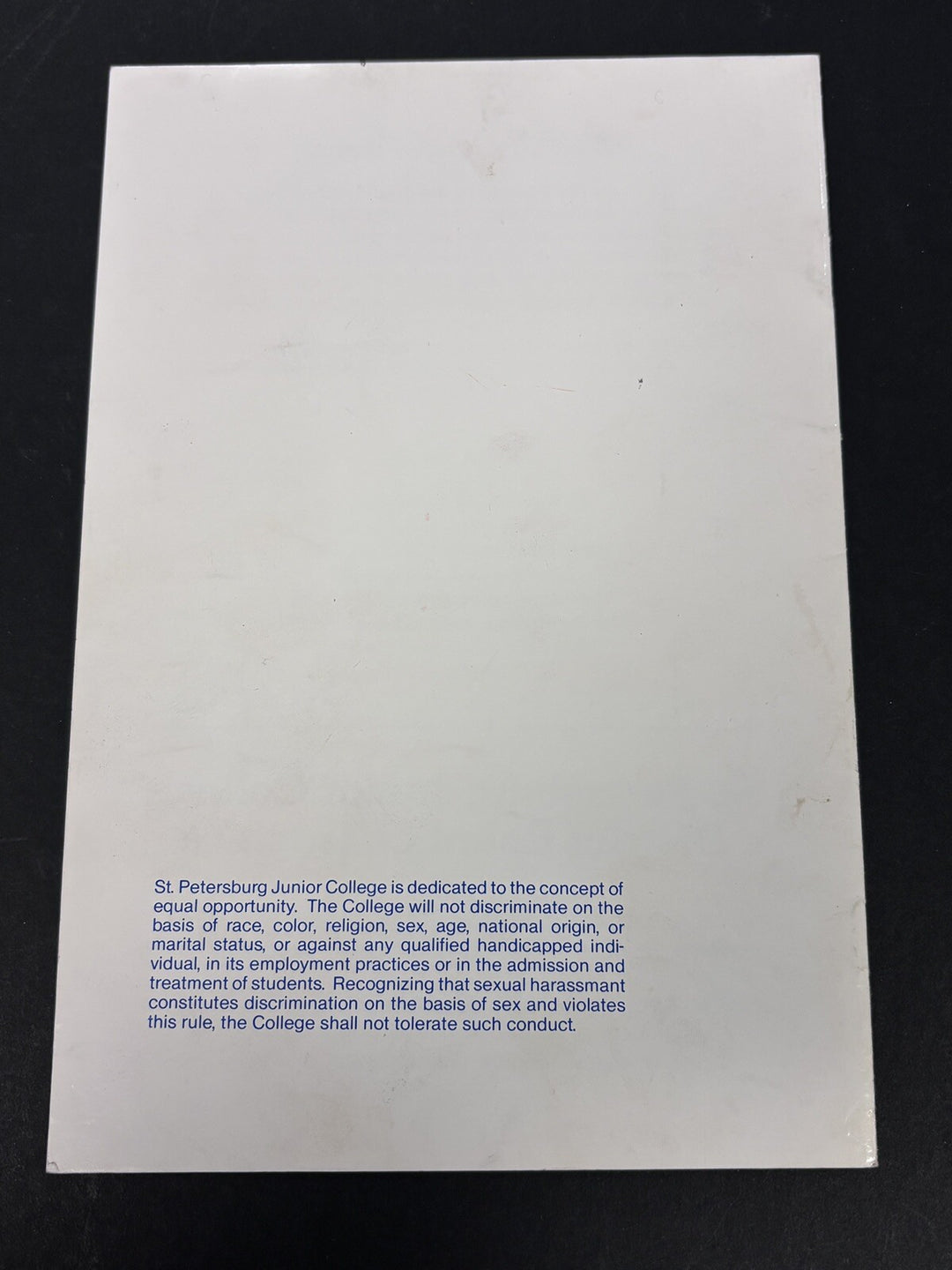 Joe DiMaggio Signed St. Petersburg Junior College Commencement Program Beckett