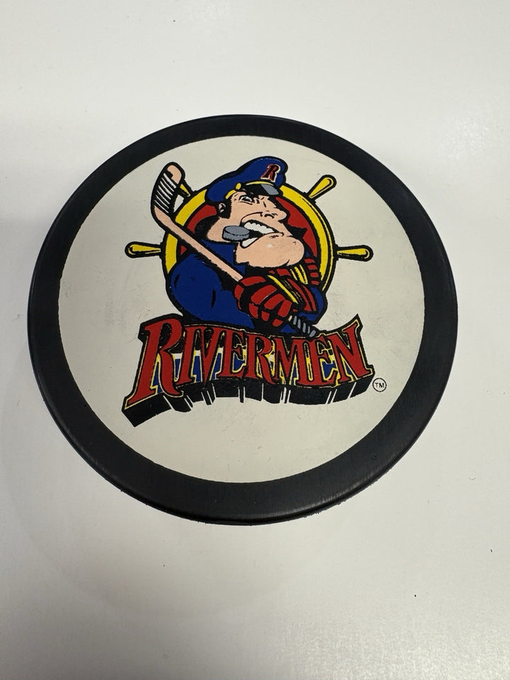 Vintage IHL Peoria Rivermen Official Hockey Puck