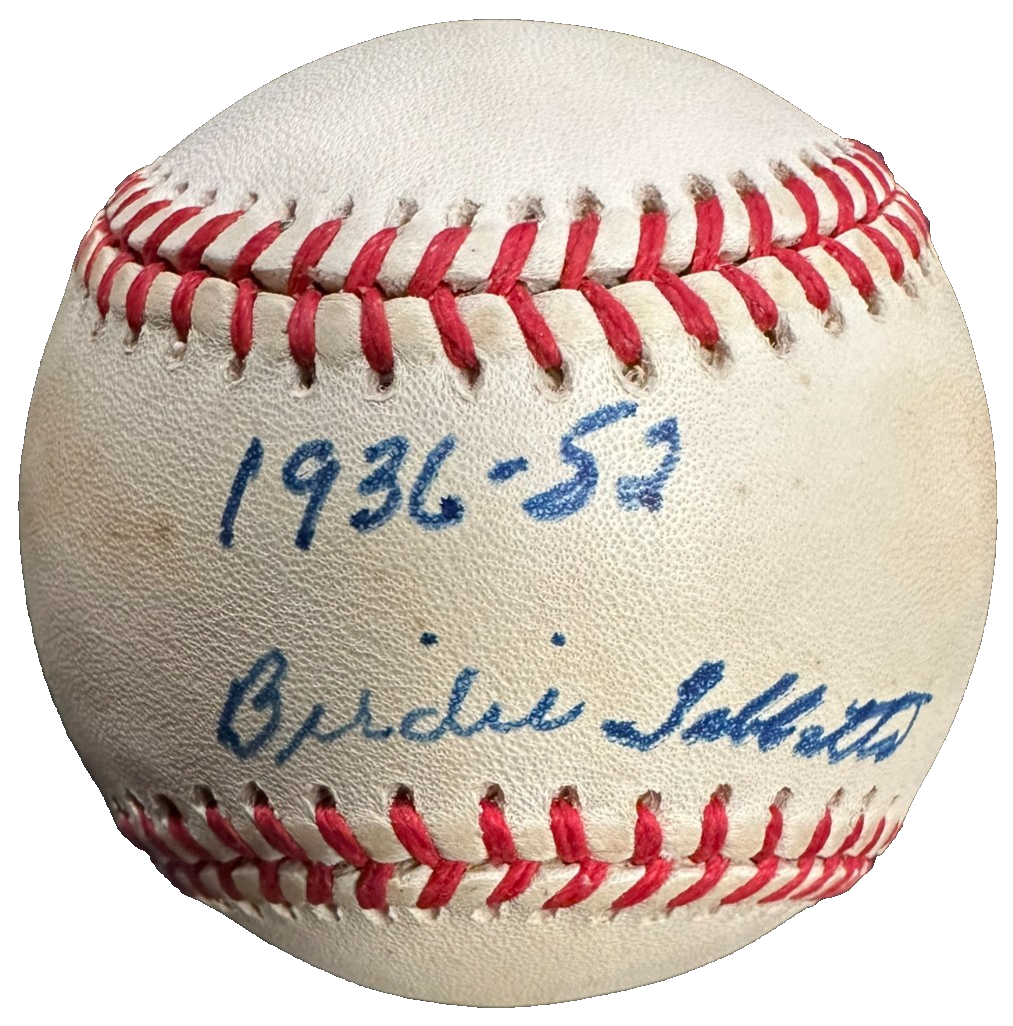 Birdie Tebbetts Signed Official American League Baseball W/ 1936-52 Insc BAS