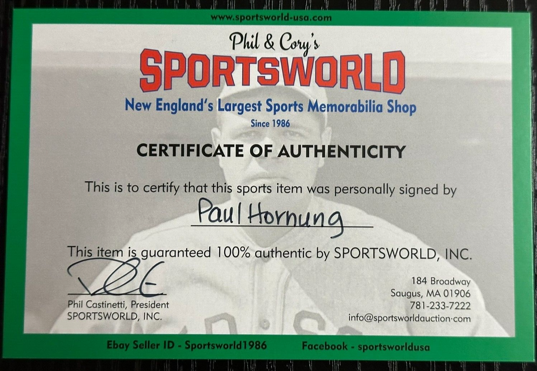 Paul Hornung Autographed Green Bay Packers Mini Helmet HOF