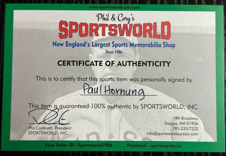Paul Hornung Autographed Green Bay Packers Mini Helmet HOF