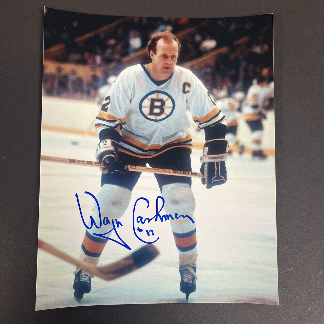 Wayne Cashman Signed 8x10 Boston Bruins Sportsworld