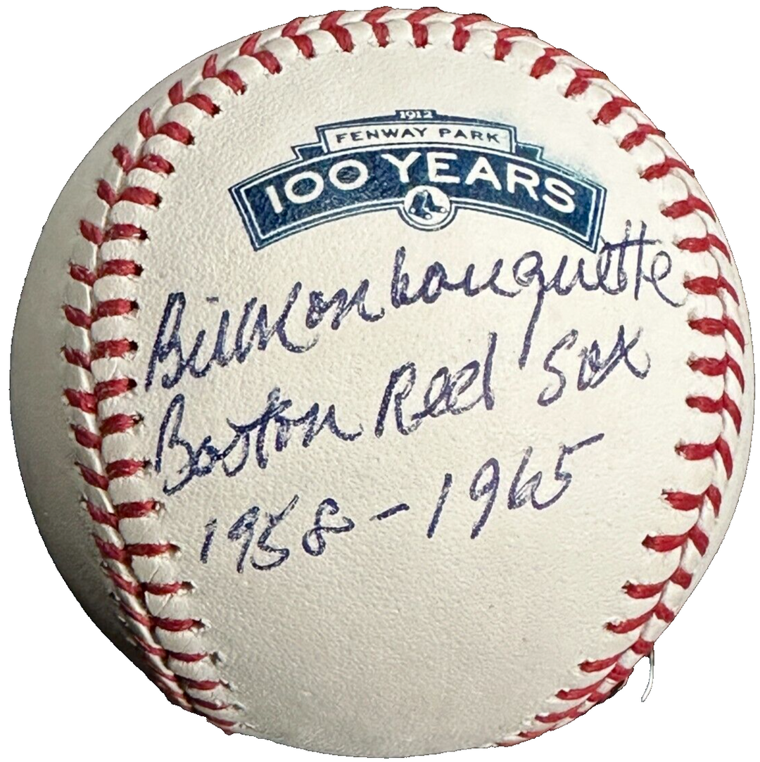 Bill Monbouquette Autographed Fenway Park 100th Anniversary Baseball Red Sox
