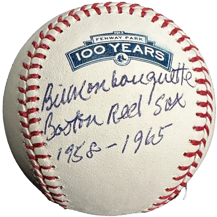 Bill Monbouquette Autographed Fenway Park 100th Anniversary Baseball Red Sox