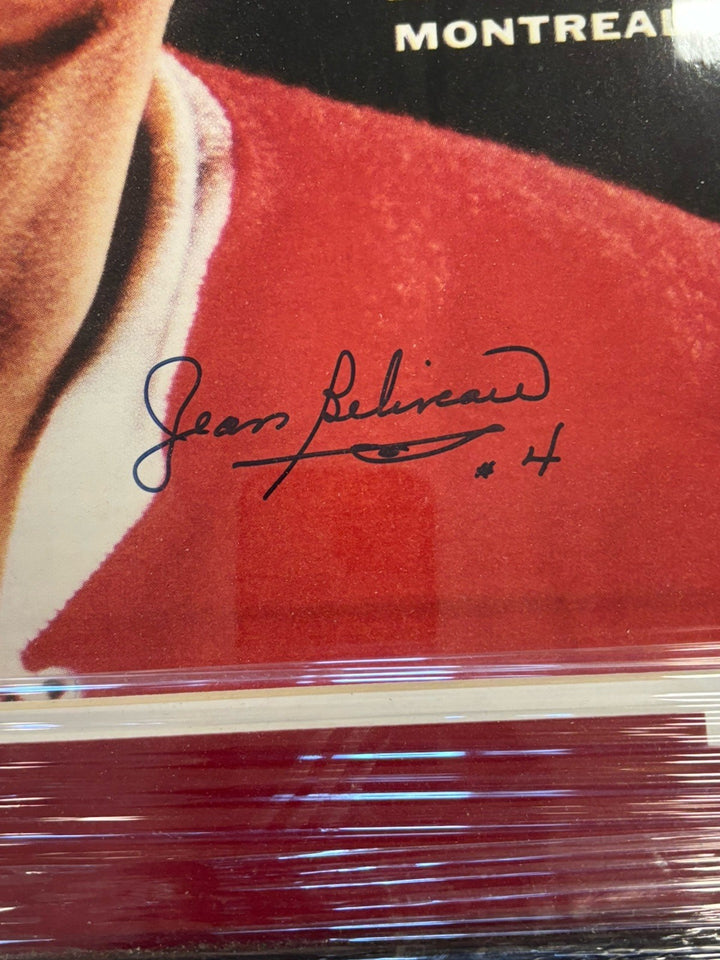 Jean Beliveau Signed Photo 16x20 HOF Montreal Canadiens w /COA