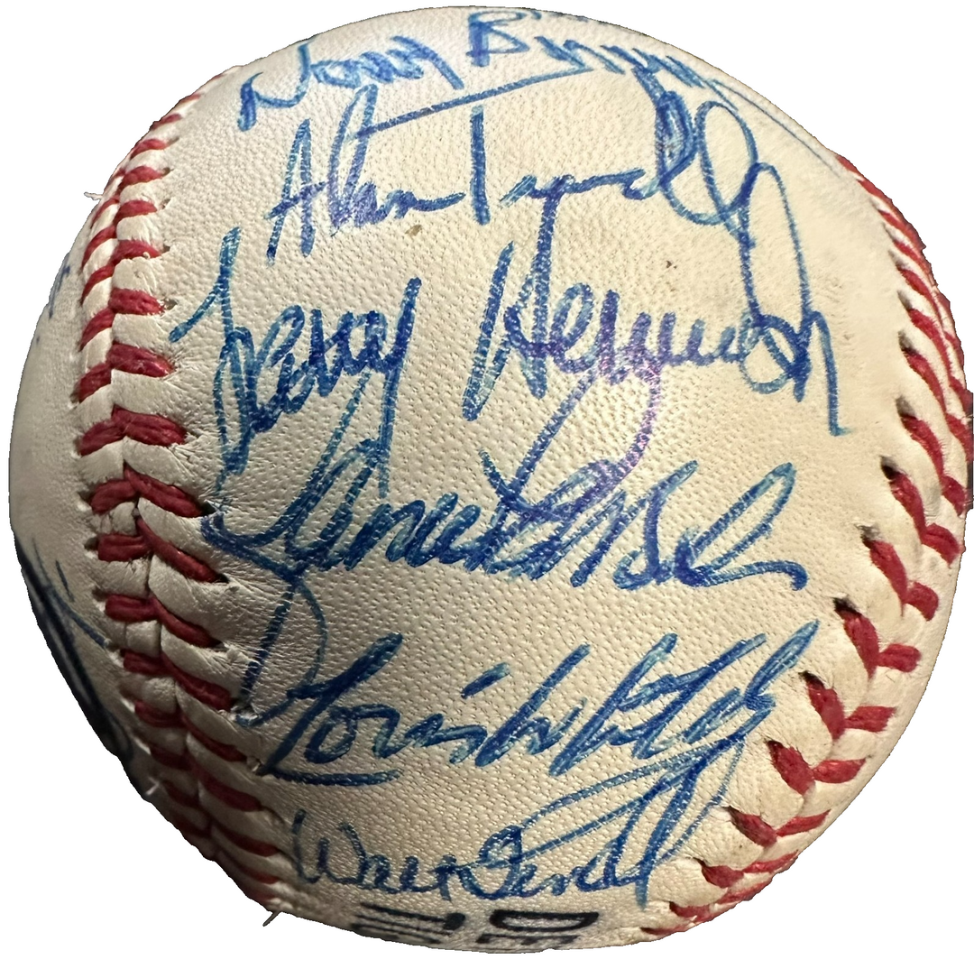 1985 Detroit Tigers Team Autographed Baseball Morris Trammell Whitaker Sparky