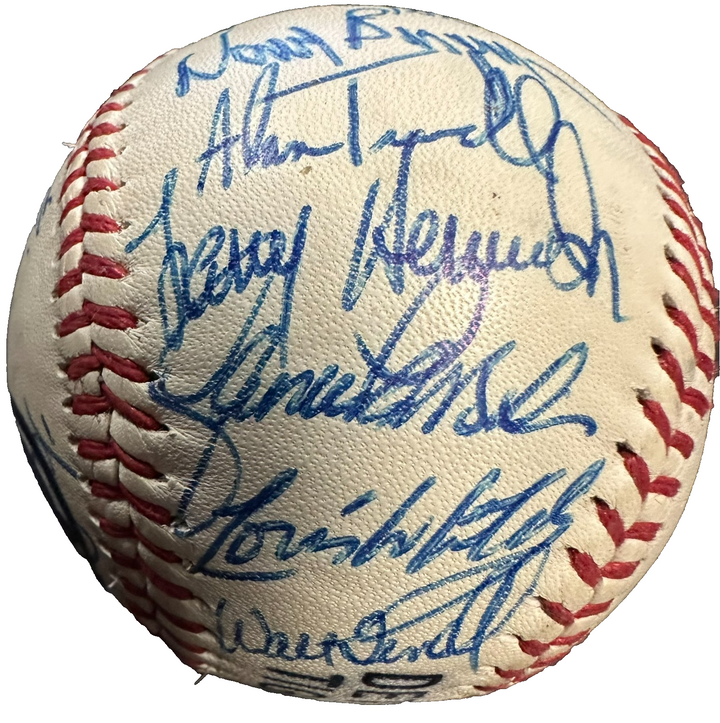 1985 Detroit Tigers Team Autographed Baseball Morris Trammell Whitaker Sparky