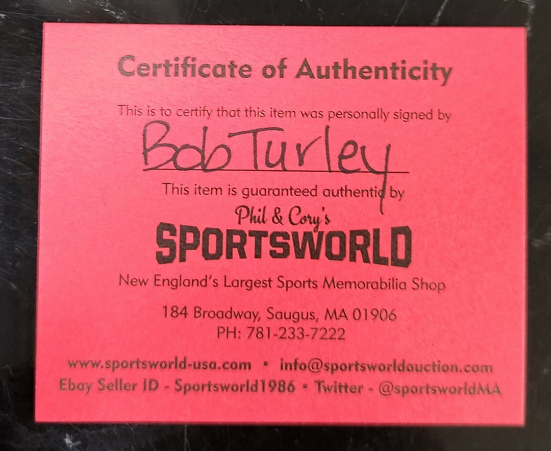 Bob Turley Signed Inscribed American League Baseball New York Yankees COA