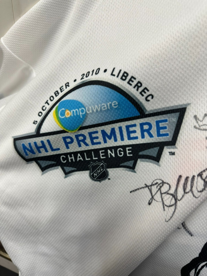 2010 Jaroslav Kudrna Bílí Tygři Liberec Vs Boston Bruins Game Worn Jersey Signed