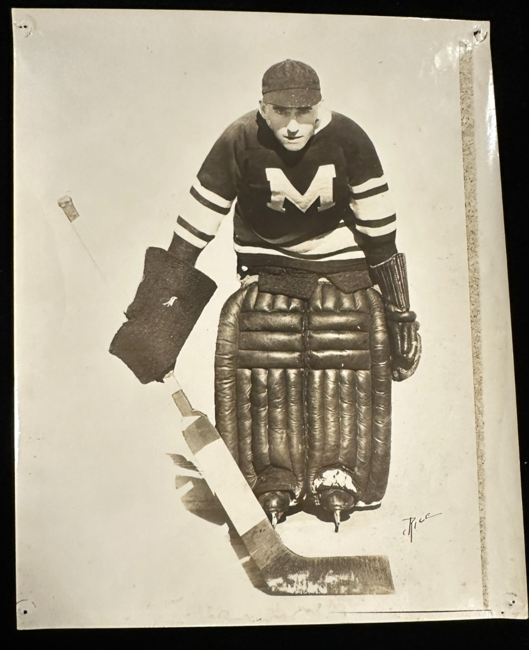 Vintage 1930's Alec Connell Original Montreal Maroons 8x10 Photo HOF