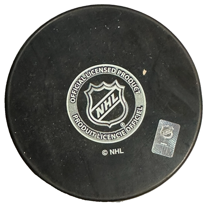 Chris Nilan Autographed New York Rangers Hockey Puck NHL
