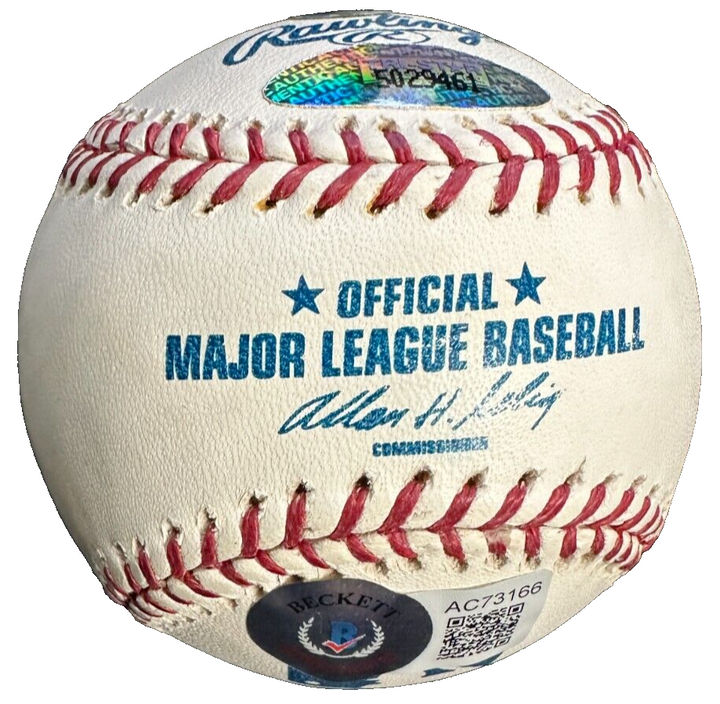 Albert Pujols Autographed Official Major League Baseball BAS Cardinals Angels