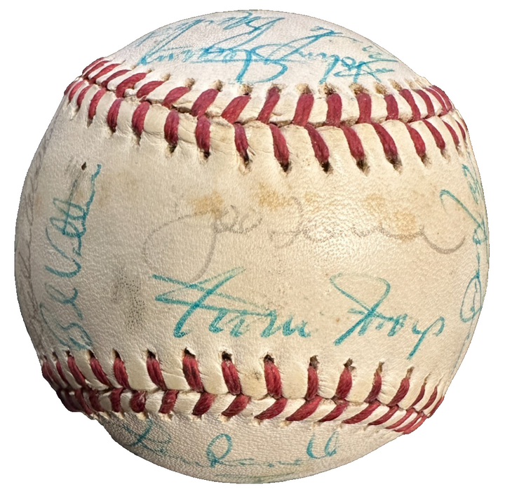 1978 New York Mets Team Autographed Baseball Mays Torre Koosman BAS
