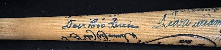 Boston Red Sox Autographed Bat Williams Yaz Tiant Remy Wood