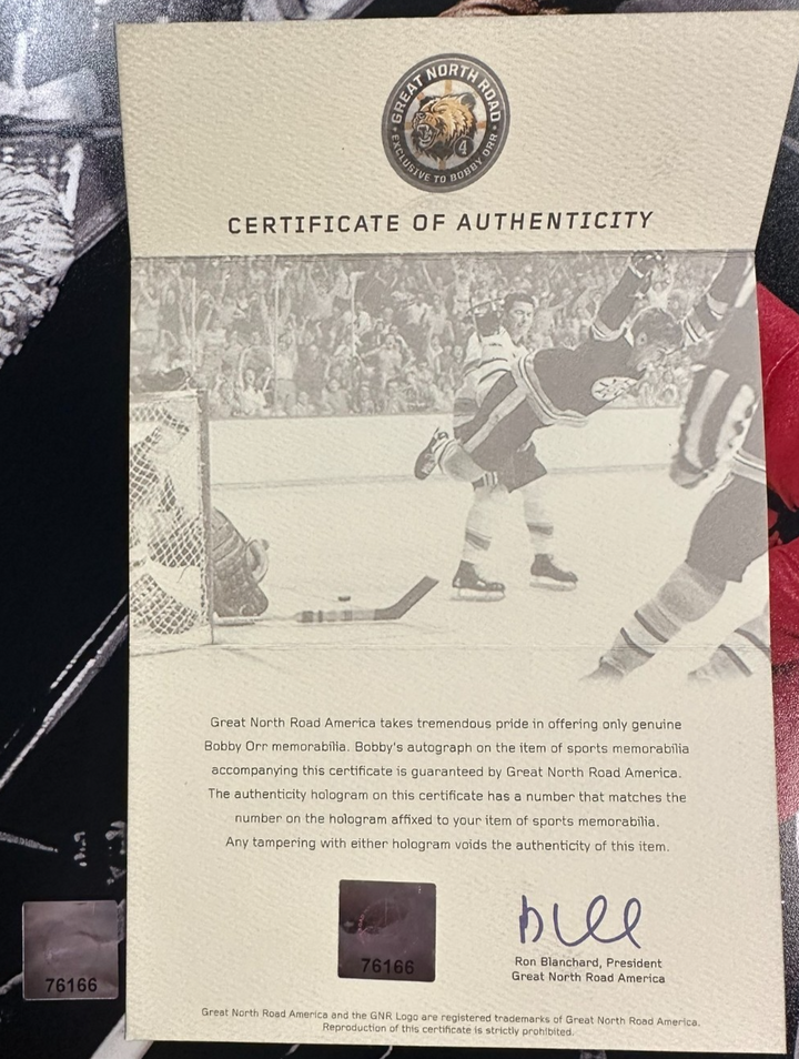 Bobby Orr Autographed Team Canada 8x10 Photo GNR HOF Bruins