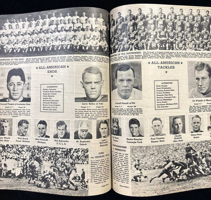 1937 Football Illustrated Annual Coast To Coast Preview 