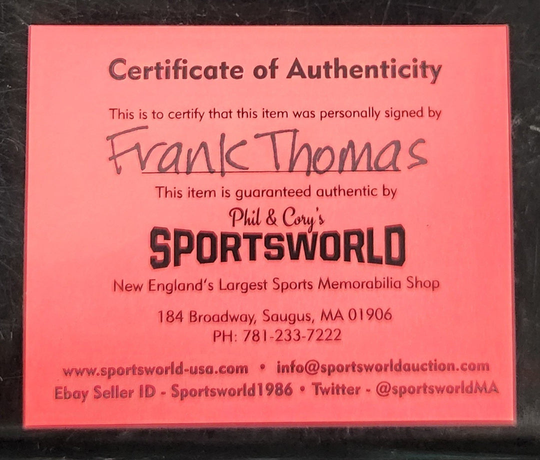 Frank Thomas Autographed American League Baseball Chicago White Sox A's HOF COA 