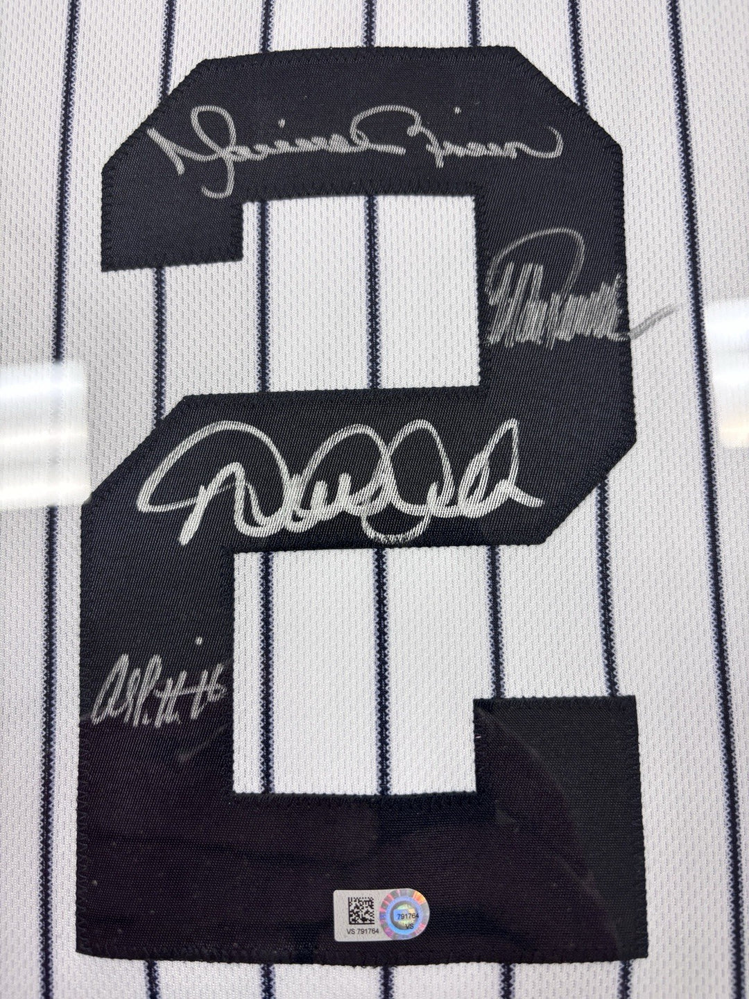 Core Four Signed Derek Jeter Jersey MLB Authentic Jeter Rivers Posada Pettitte