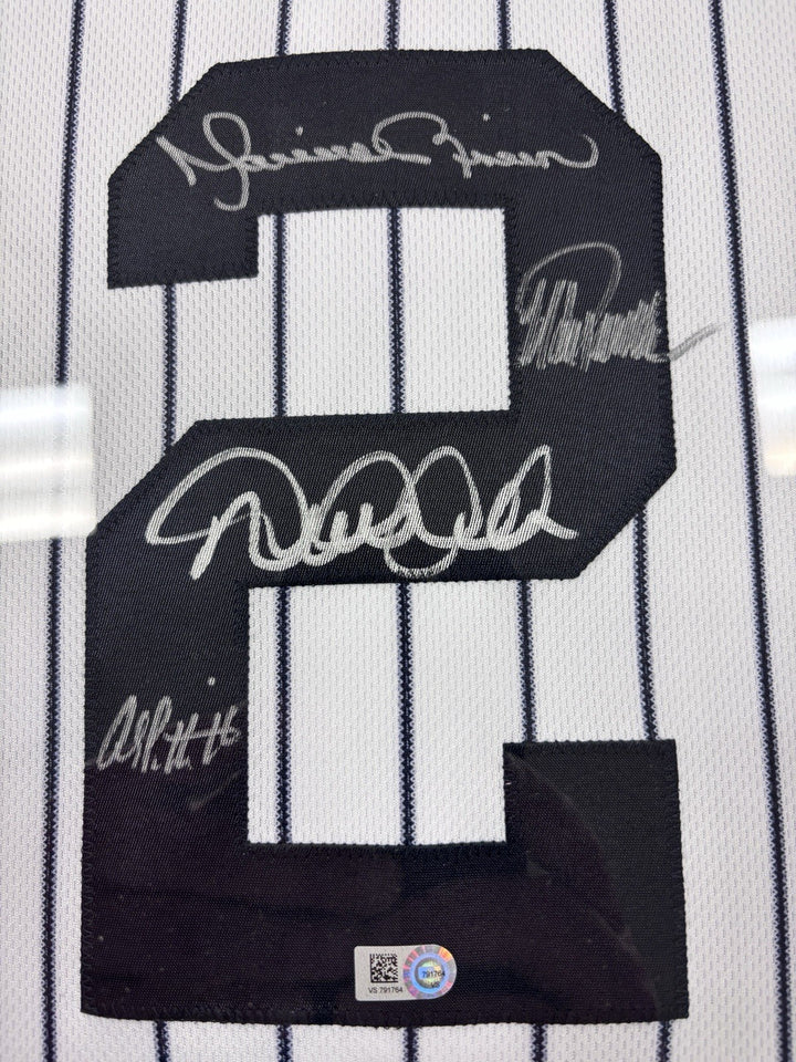 Core Four Signed Derek Jeter Jersey MLB Authentic Jeter Rivers Posada Pettitte
