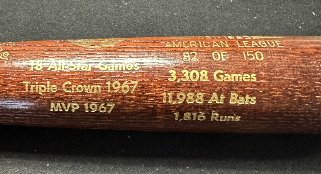 Carl Yastrzemski Signed Louisville Slugger Career Commemorative Bat /150 BAS