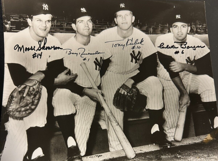 Skowron Kubek Richardson & Boyer Signed New York Yankees Photo