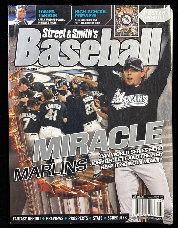 2004 Street & Smiths Baseball Yearbook Josh Beckett Florida Marlins