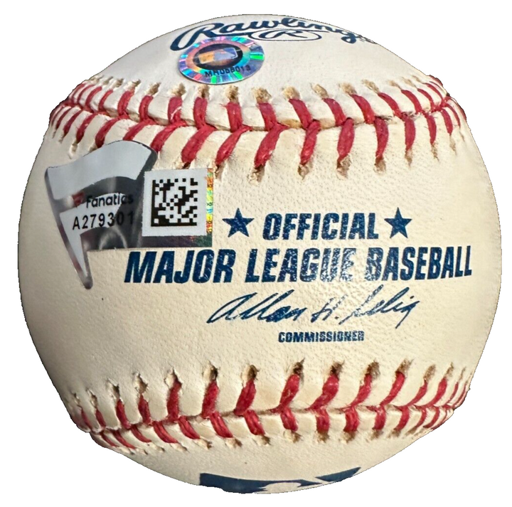 Yogi Berra & Don Larsen Autographed OML Baseball W/ WS PG 10/8/56 Insc Fanatics