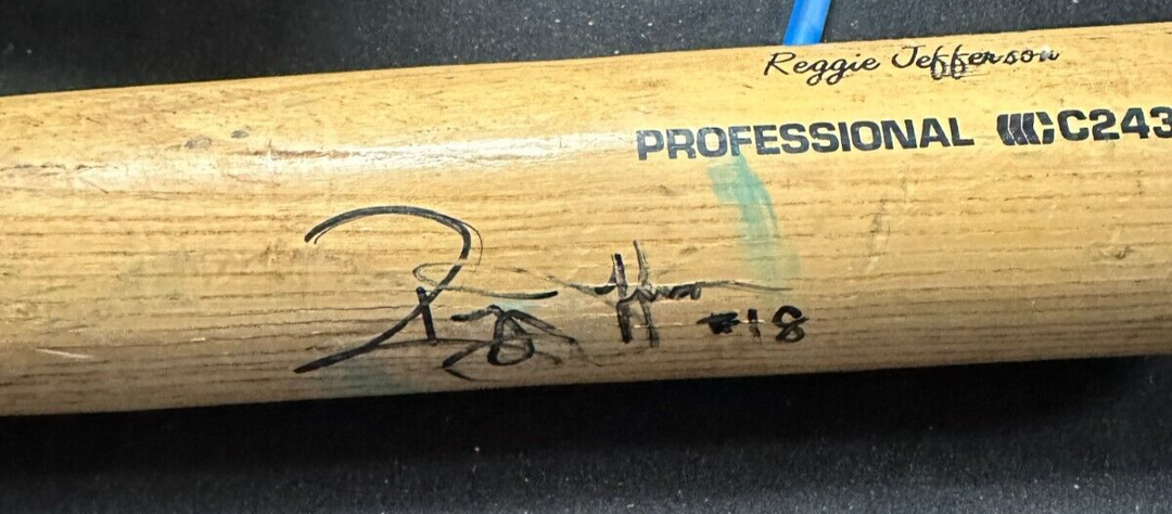1990's Reggie Jefferson Autographed Game Used Cooper Pro 100 C243 Model Bat