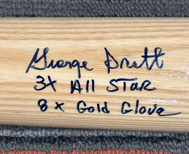 George Scott Autographed Bat W/3x All Star & 8x Gold Glove Inscribed BAS Red Sox
