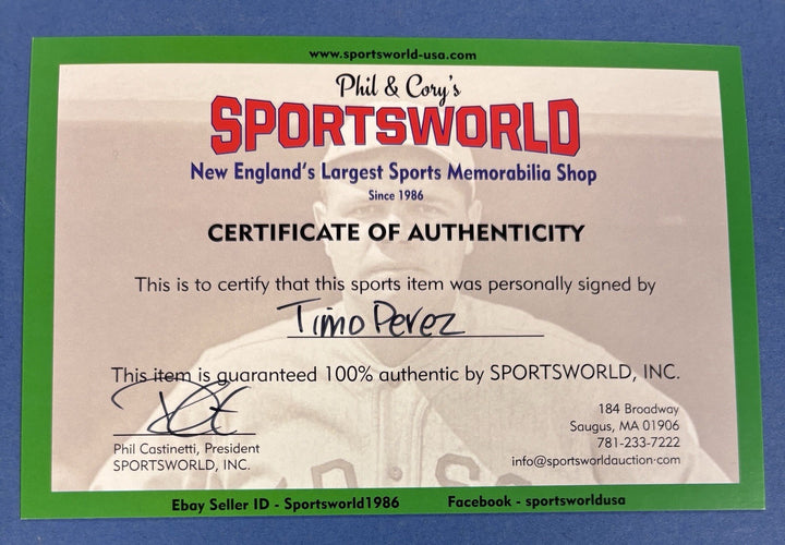 Timo Perez Signed Louisville Slugger Subway Series Commemorative Bat 632/1000