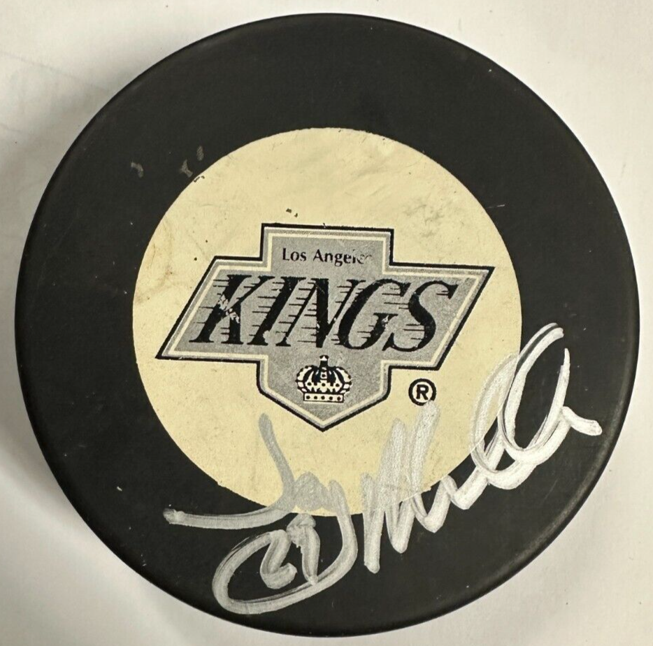 Jay Miller Autographed Los Angeles Kings Hockey Puck NHL