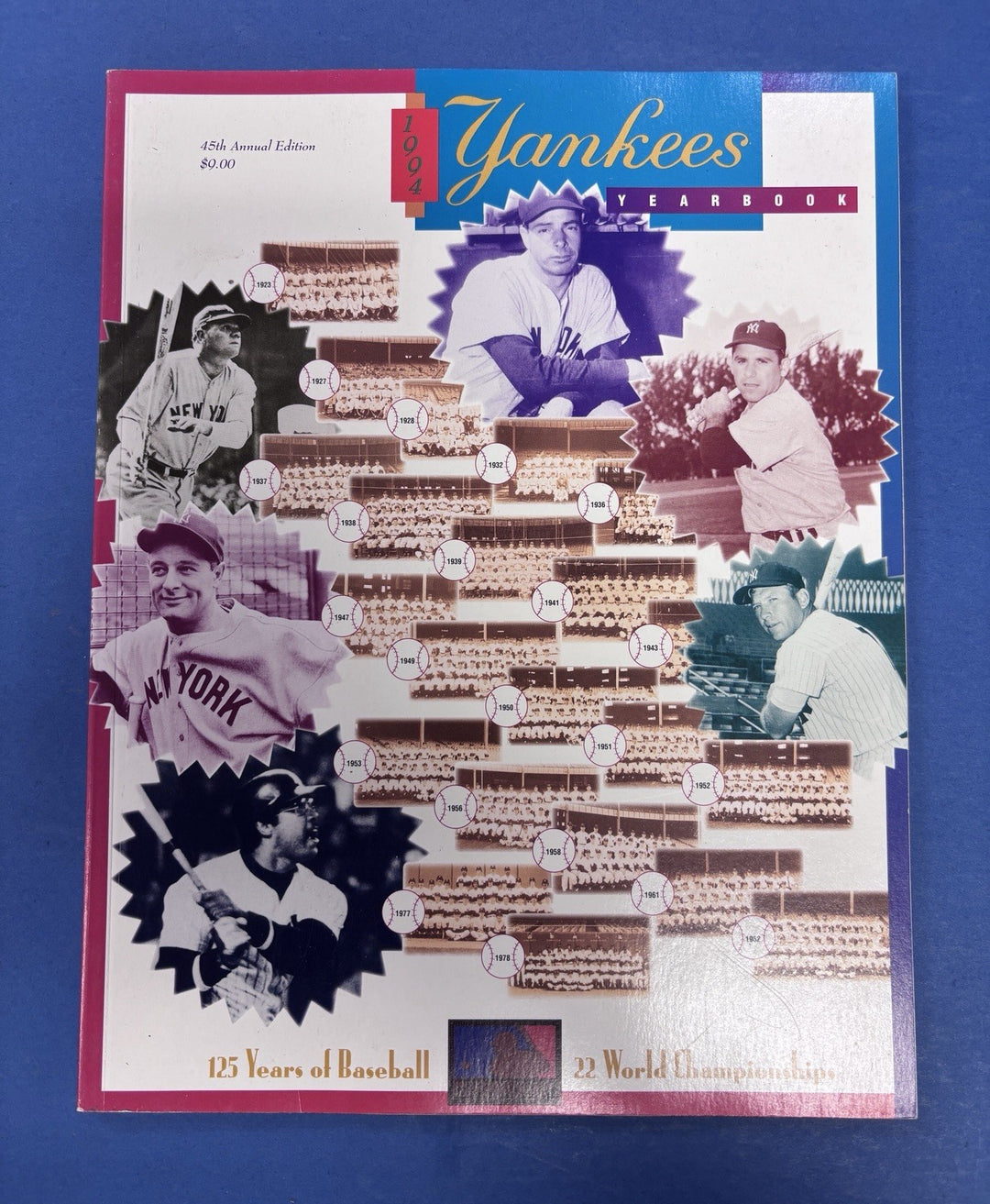 1994 45th Annual New York Yankees Yearbook 125 Years Of Baseball
