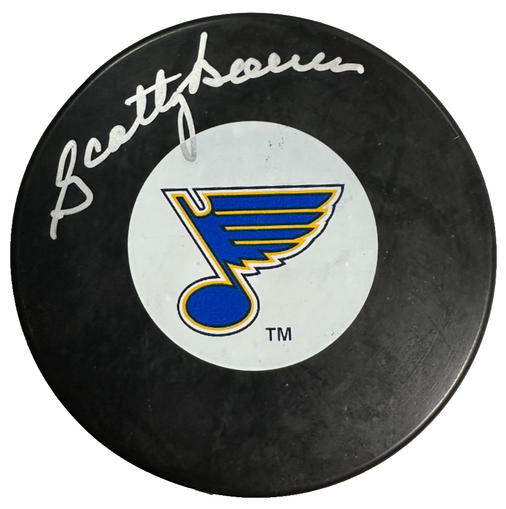 Scotty Bowman Autographed St. Louis Blues Hockey Puck HOF