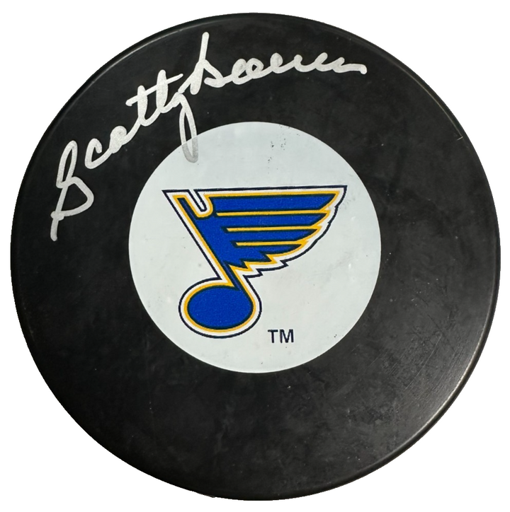 Scotty Bowman Autographed St. Louis Blues Hockey Puck HOF