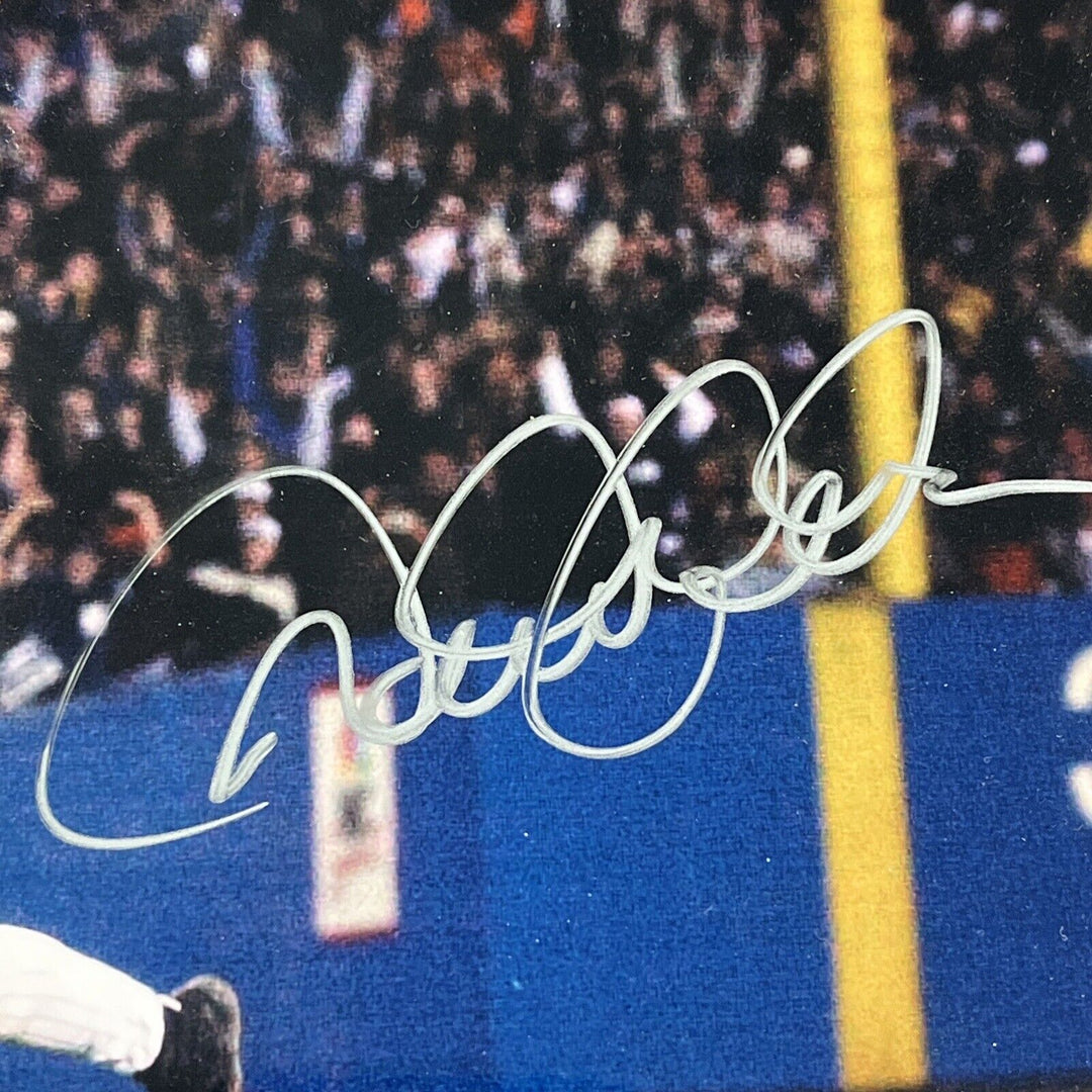 Derek Jeter Autographed 8x10 Photo Framed BAS Yankees HOF