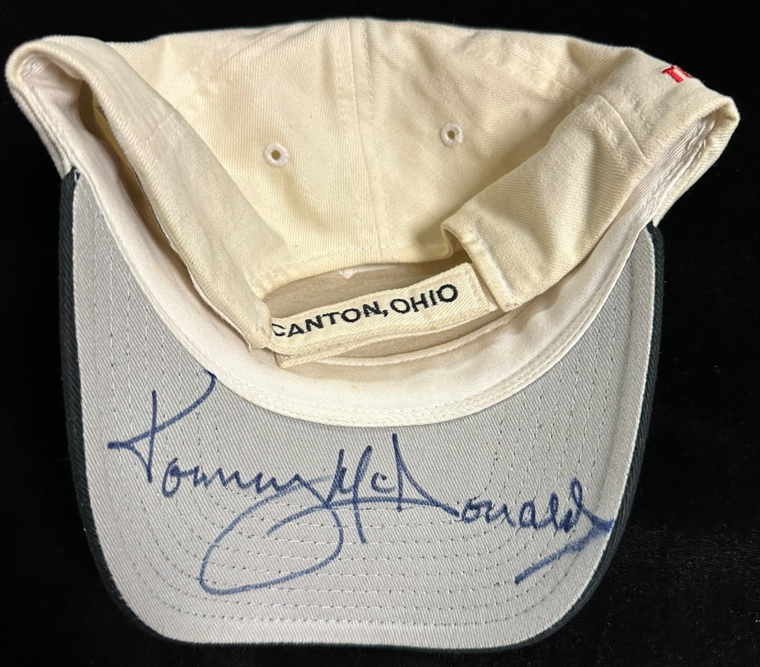 Tommy McDonald Autographed Pro Football Hall of Fame Baseball Hat Eagles