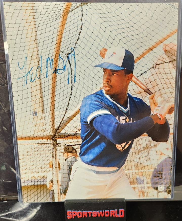 Fred McGriff Signed 8x10 Photo Toronto Blue Jays Braves HOF COA